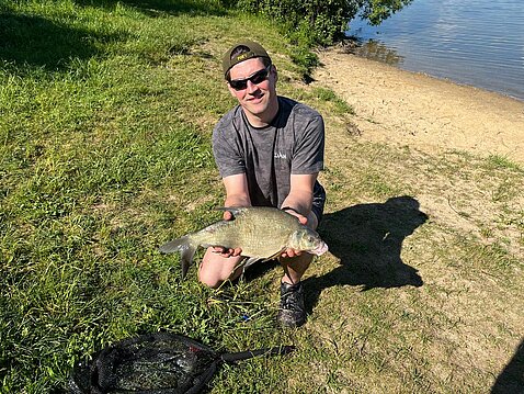 Der größte Blei mit über 2 Kilo Gewicht